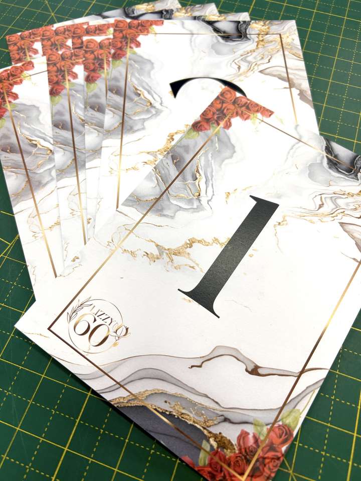 elegant table numbers