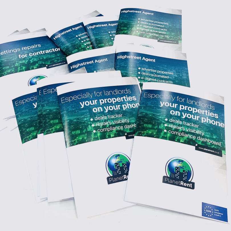 saddle stitched brochures printing London