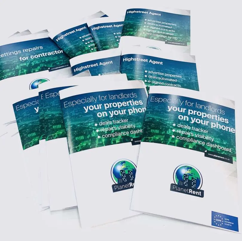 saddle stitched brochures printing London