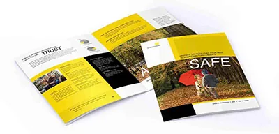 saddle stitched brochure printing London