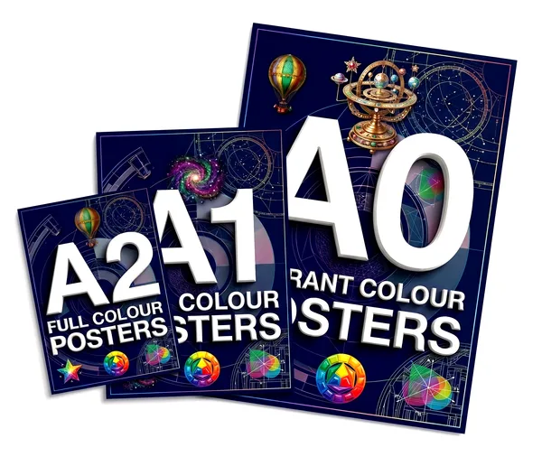 A2, A1 and A0 full colour posters printed in London