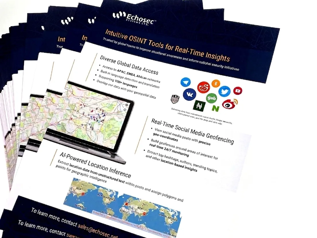 Fanned stack of A5 sales flyers printed both sides, trimmed to identical size